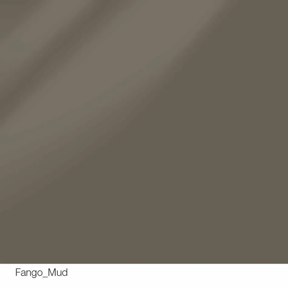 Masă rotundă de design d.120 blat din cristal fabricat în Italia Cristal Viadurini