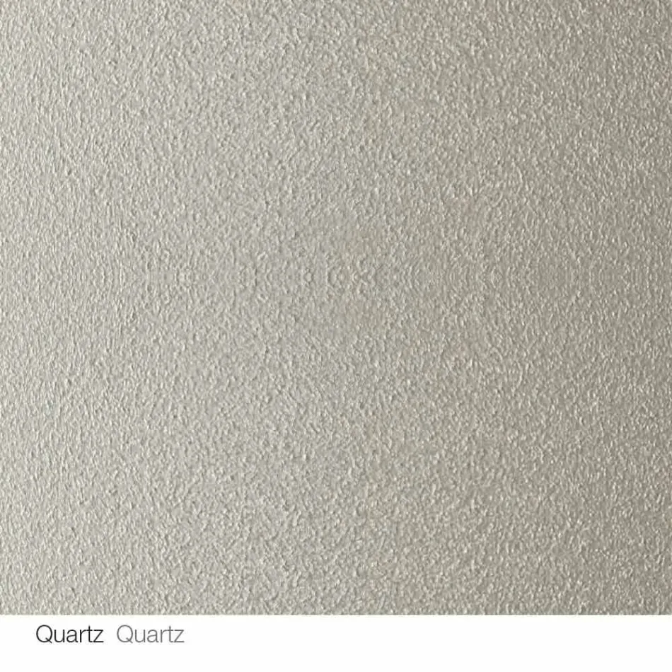 Masă rotundă de design d.120 blat din cristal fabricat în Italia Cristal Viadurini