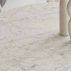 Masă rotundă diametru 120 cm cu blat Rimini din marmură albă Carrara Viadurini