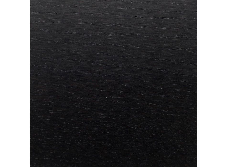 Masa Lalele Eero Saarinen H 73 Ovala din Stejar vopsit negru Made in Italy - Stacojiu Viadurini