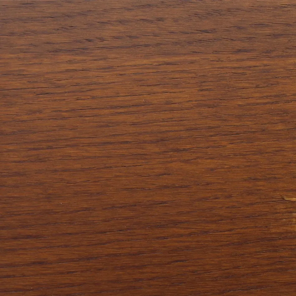 Masă Eero Saarinen Tulip H 73 ovală din stejar colorat cu nuc închis Made in Italy - Scarlet Viadurini