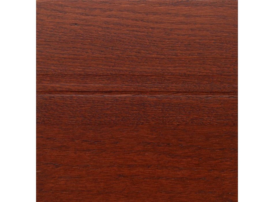 Masa Lalele Eero Saarinen H 73 Ovala din Stejar Nuantat Rosewood Made in Italy - Stacojiu Viadurini