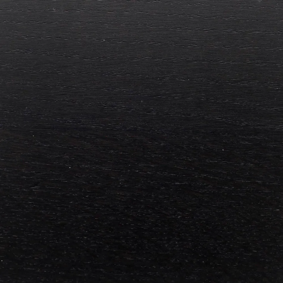 Masă Tulip Eero Saarinen H 73 rotundă din stejar colorat negru Made in Italy - Scarlet Viadurini