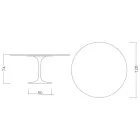 Masă Eero Saarinen Tulip H 74 cu blat din marmură neagră Marquinia Made in Italy - Scarlet Viadurini