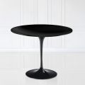 Masa Eero Saarinen Tulip H 74 cu blat din laminat lichid negru Made in Italy - Scarlet