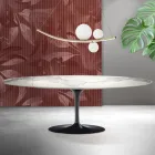 Masa Saarinen Tulip H 74 cm in Matt Florim Statuario Ceramica - Scarlet Viadurini