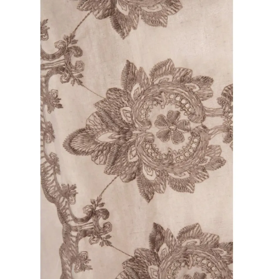 Cortina de in usoara cu organza si broderie gotica in Centrul de lux - Marinella Viadurini