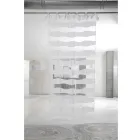 Cortina albă de in și organza cu broderie elegantă cu design italian - Oceanomare Viadurini
