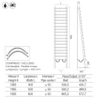 Radiator hidraulic din oțel carbon negru, fabricat în Italia - Raggio Viadurini