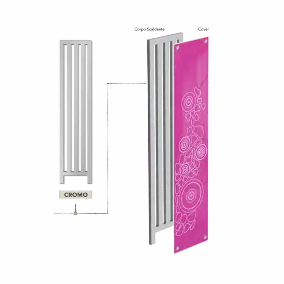 Termoarredo baie electrice făcute în Italia de către New Rochie H Scirocco Viadurini