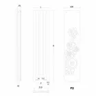 Termoarredo baie electrice făcute în Italia de către New Rochie H Scirocco Viadurini