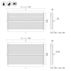Radiator bej din oțel carbon mixt, fabricat în Italia - Solaris Viadurini