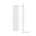 Radiator cu Sistem Hidraulic din Otel Carbon Fabricat in Italia - Crem Viadurini