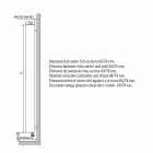 Radiator de baie modern, cu perete hidraulic de până la 840 wați - Ottolungo Viadurini