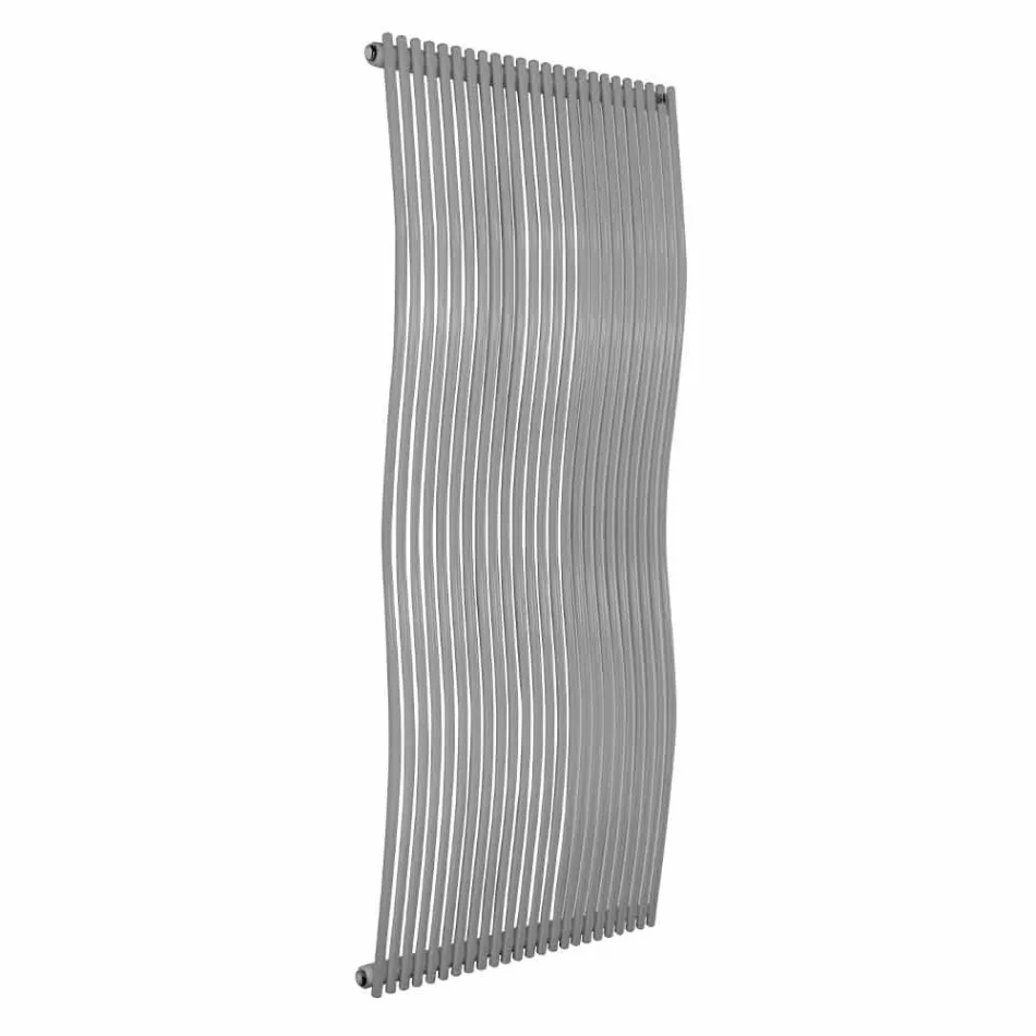 Radiator vertical pentru baie Design modern ondulat 1181 wați - Tucano Viadurini