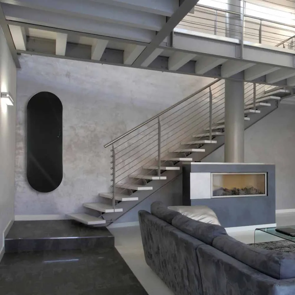 Termoarredo electrice de proiectare Brian sticla, realizate în Italia Viadurini