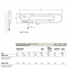 Termoarredo Design electric capsa cu finisaj cromat H Scirocco Viadurini