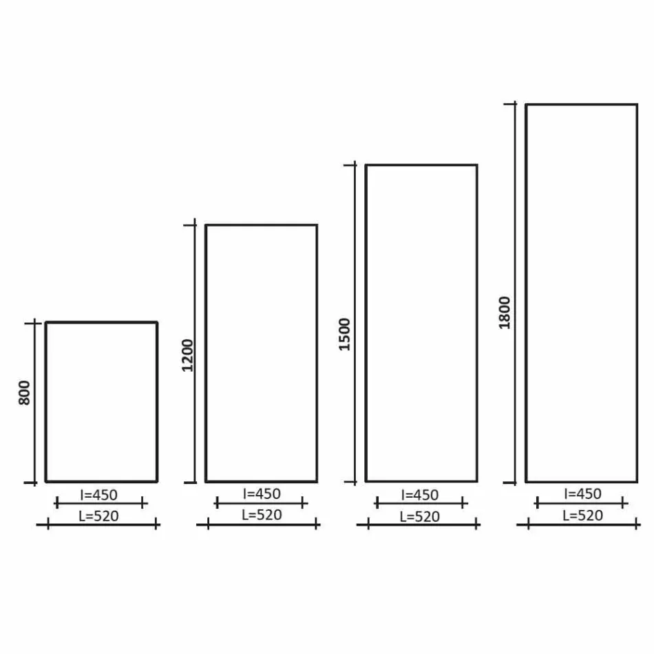 Radiator cu design hidraulic vertical în aluminiu până la 1061 wați - îndoit Viadurini