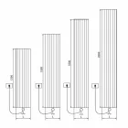 Proiectare radiator electric de perete din aluminiu modern 1000 W - 100 linii Viadurini