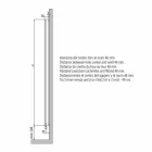 Proiectare radiator electric de perete din aluminiu modern 1000 W - 100 linii Viadurini