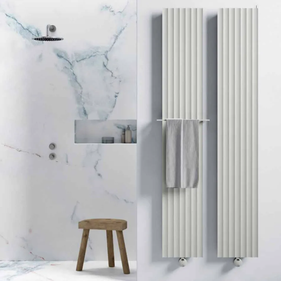 Proiectare radiator electric de perete din aluminiu modern 1000 W - 100 linii Viadurini