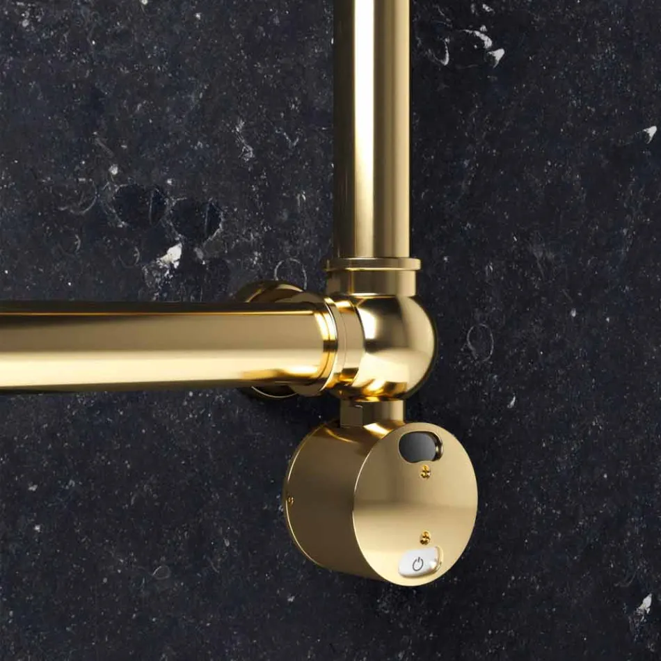 Radiator electric modular din alamă cromată sau aurie la 200 W - Cezar Viadurini