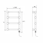 Radiator electric modular din alamă cromată sau aurie la 200 W - Cezar Viadurini