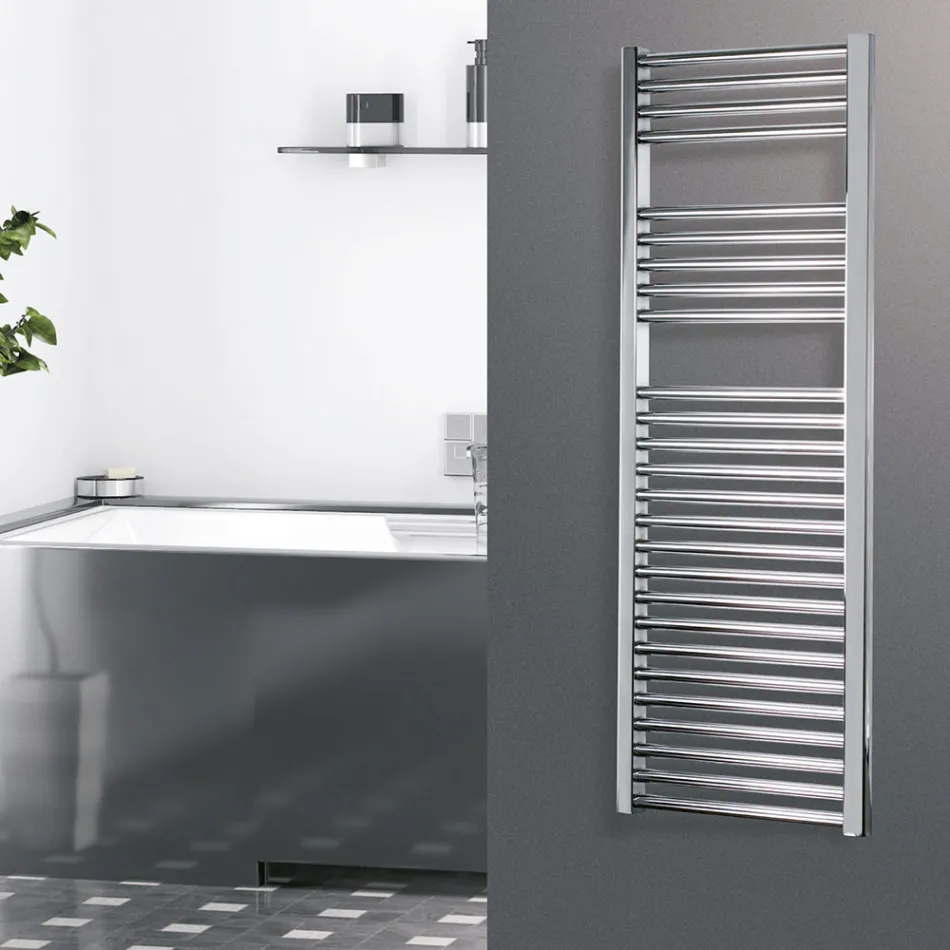 Radiator electric cromat de până la 1000 de wați, fabricat în Italia - Berenice Viadurini