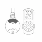 Radiator electric de design pentru cameră de zi sau baie cu 1000 W Led - Shine Viadurini