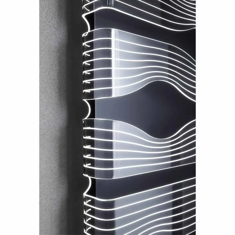 Radiator electric de design pentru cameră de zi sau baie cu 1000 W Led - Shine Viadurini