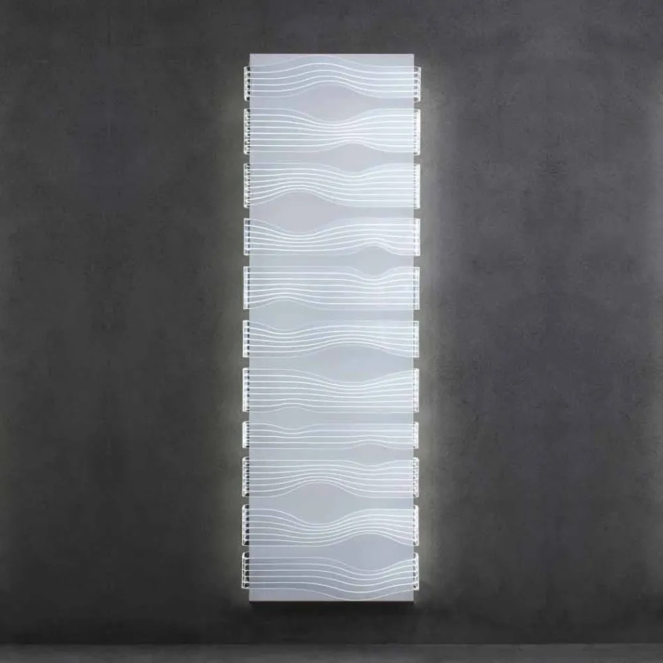 Radiator electric de design pentru cameră de zi sau baie cu 1000 W Led - Shine Viadurini