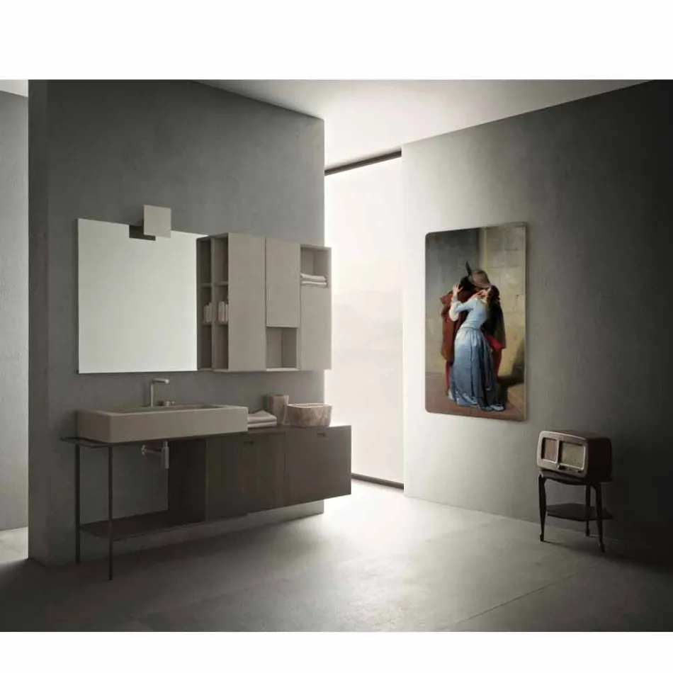 Termoarredo design modern electric personalizat cu fotografii Jonny Viadurini