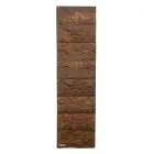 Radiator electric cu finisaj Corten din pulbere de marmură italiană - Terraa Viadurini