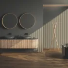 Radiator electric de sine stătător din oțel cu comutator de picior - copac Viadurini