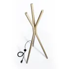 Radiator electric de sine stătător din oțel cu comutator de picior - copac Viadurini