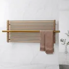 Radiator electric din oțel carbon bej, fabricat în Italia - Solaris Viadurini