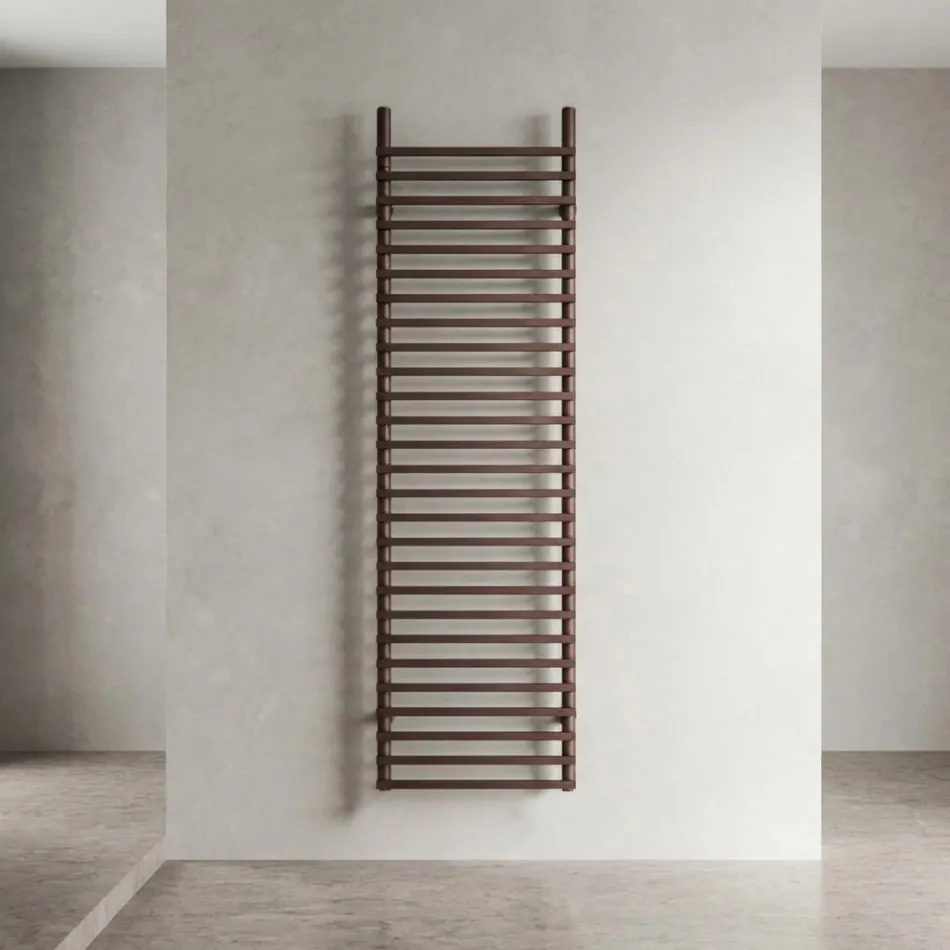 Radiator electric din oțel carbon, maro și cupru, fabricat în Italia - Ignis Viadurini