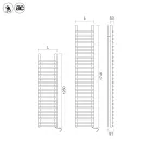 Radiator electric din oțel carbon Ignis maro și cupru, fabricat în Italia Viadurini