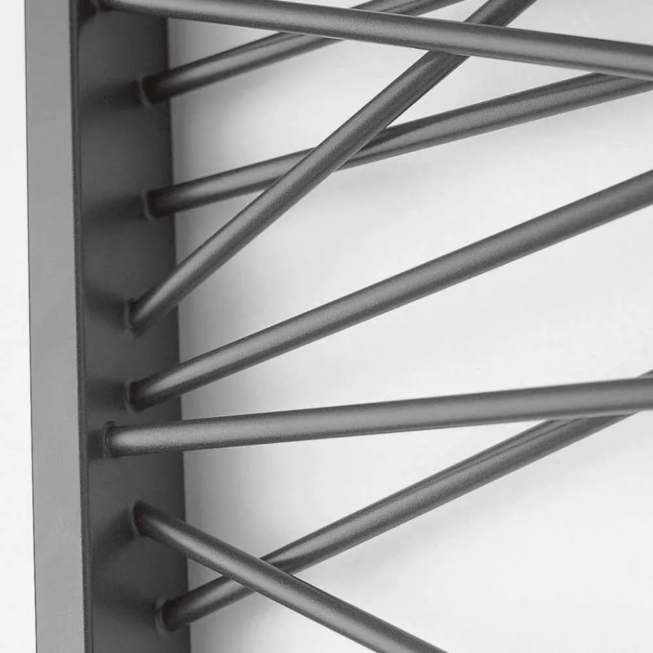 Radiatoarele electrice din oțel, stilul metropolitan Mikado Scirocco H Viadurini