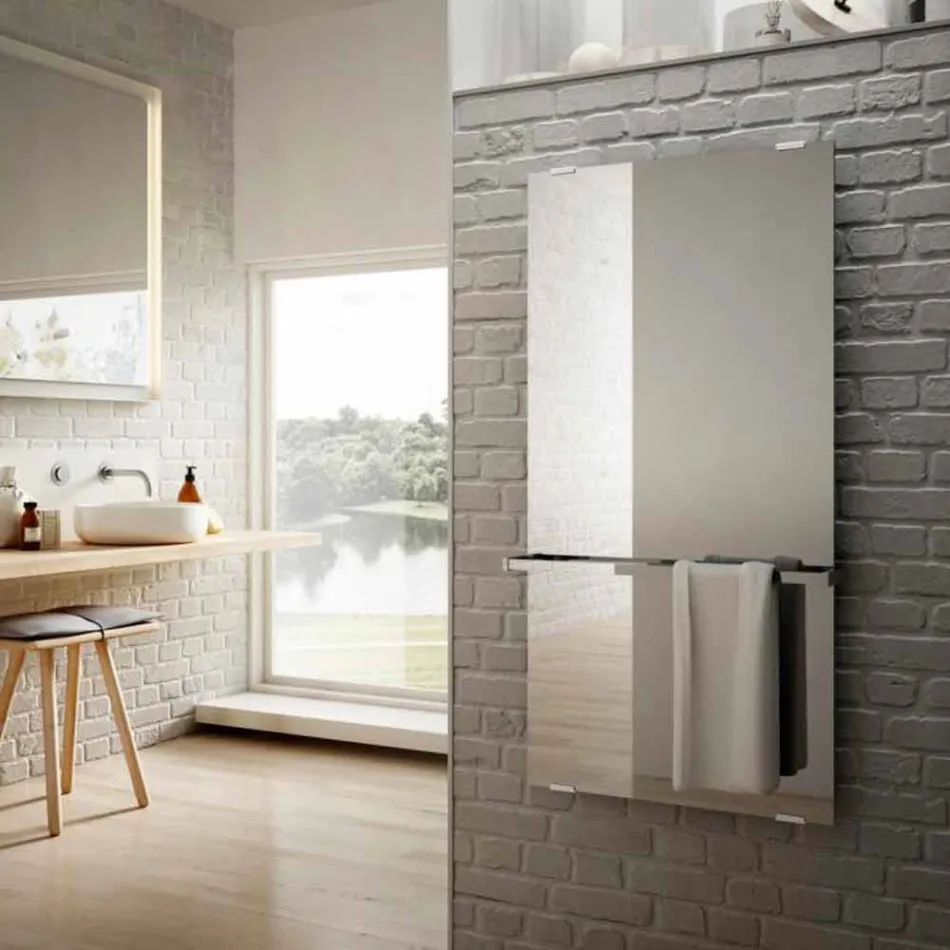 Star design radiator de oglindă electrică din sticlă, fabricat în Italia Viadurini