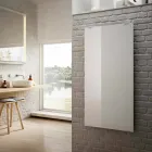 Radiator electric în sticlă albă de design Star, fabricat în Italia Viadurini