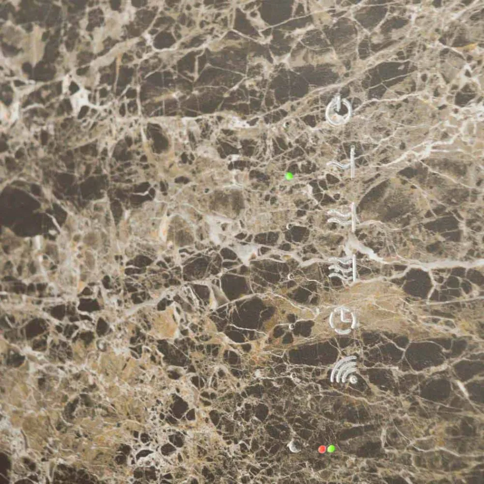 Radiator electric din sticlă temperată cu finisaj din piatră Jonny Viadurini