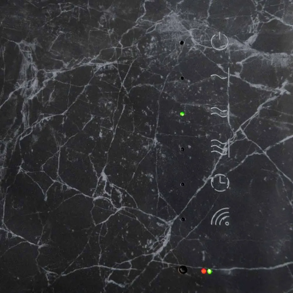 Radiator electric din sticlă temperată cu finisaj din piatră Jonny Viadurini