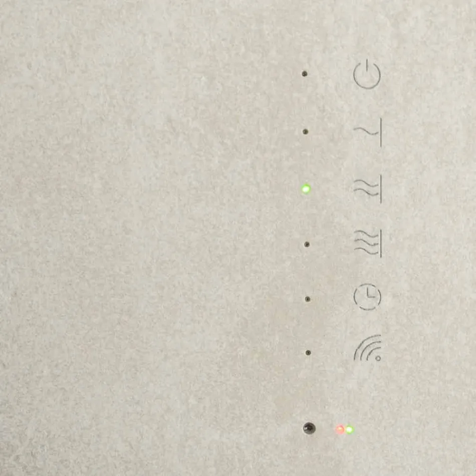 Radiator electric din sticlă temperată cu finisaj din piatră Jonny Viadurini