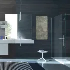 Radiator electric din sticlă temperată cu finisaj din piatră Jonny Viadurini