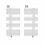 Radiator electric montat pe perete de design modern pentru baie 400 W - Peacock Viadurini