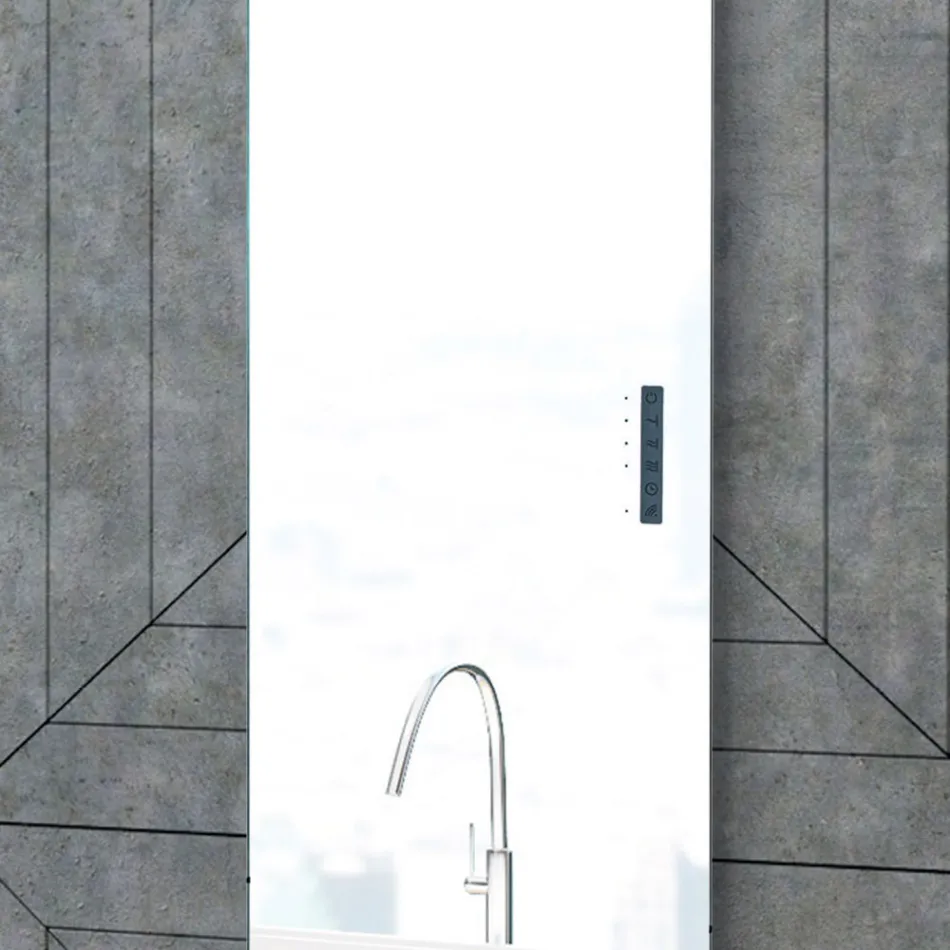 Radiator electric din sticla si aluminiu Made in Italy - Glazura Viadurini