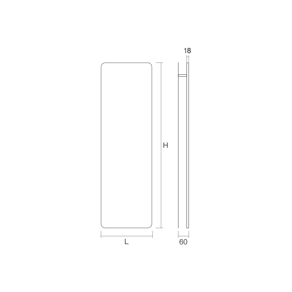 Radiator electric din sticla si aluminiu Made in Italy - Glazura Viadurini