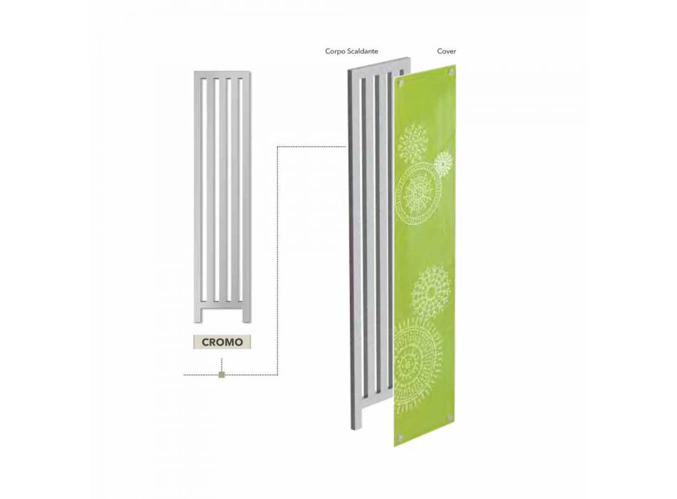 radiator electric vertical cu înveliș de design nou Rochie H Scirocco Viadurini