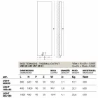 radiator electric vertical cu capac din oțel H Light Scirocco Viadurini